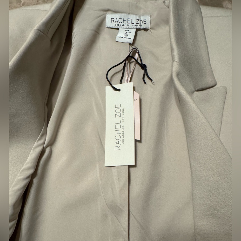 Rachel Zoe Light Beige Women's Blazer, Large. NWT - Picture 7 of 11